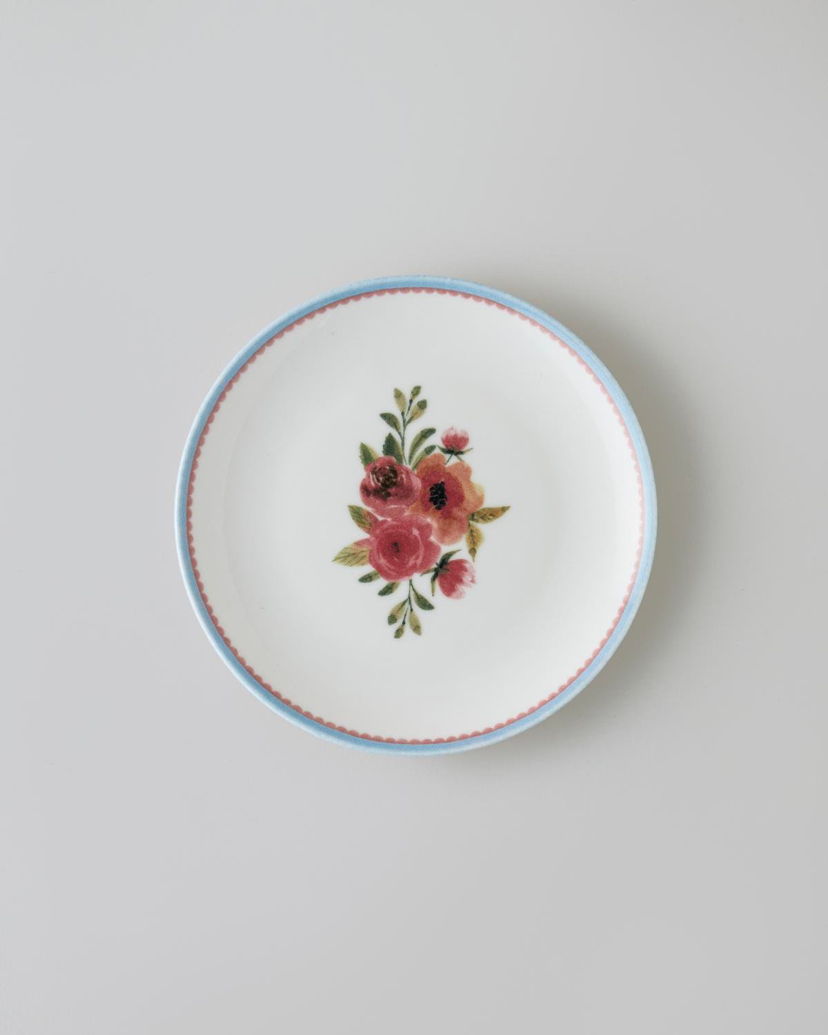 Lilya Porselen 6'lı Pasta Tabağı 19 cm Renkli
