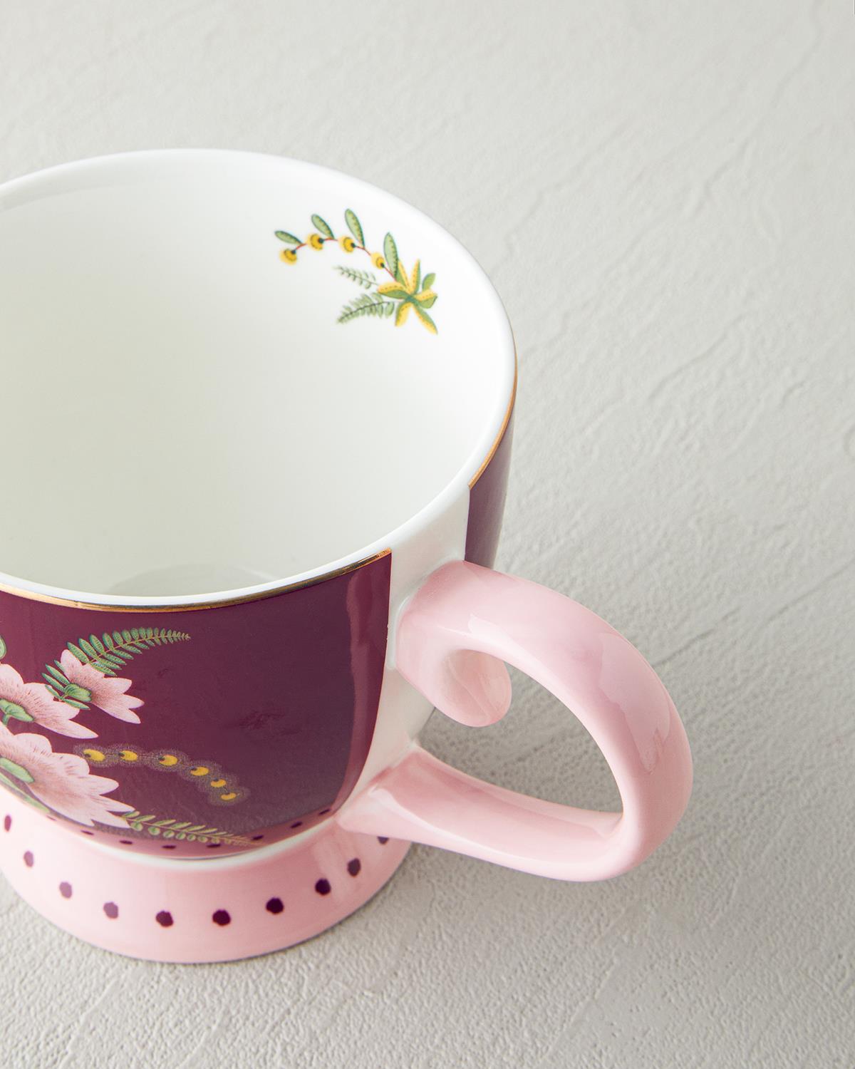 Loly New Bone China Kupa 460 ml Bordo
