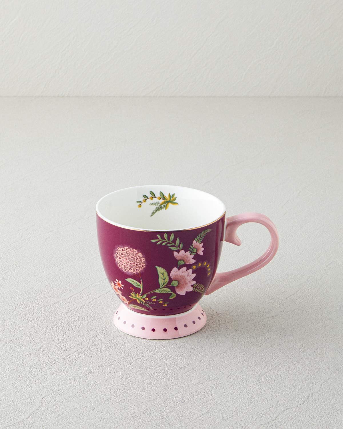 Loly New Bone China Kupa 460 ml Bordo