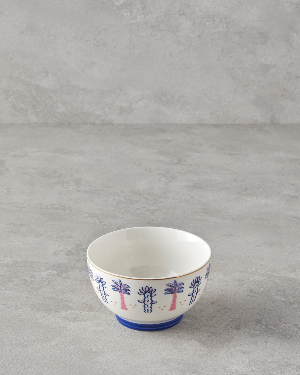 Love Fantasy New Bone China Kase Pembe - Mavi