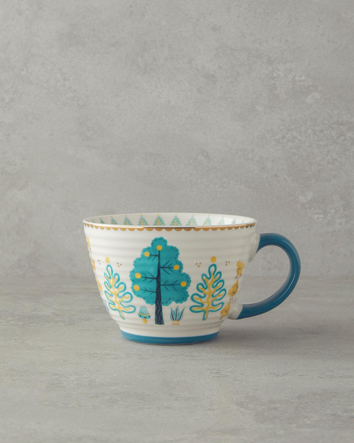Love Jungle New Bone China Kupa Yeşil