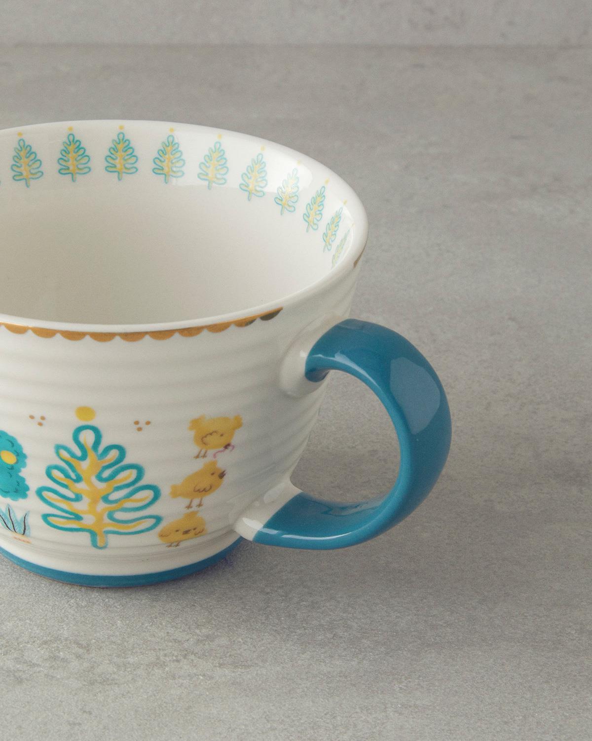 Love Jungle New Bone China Kupa Yeşil