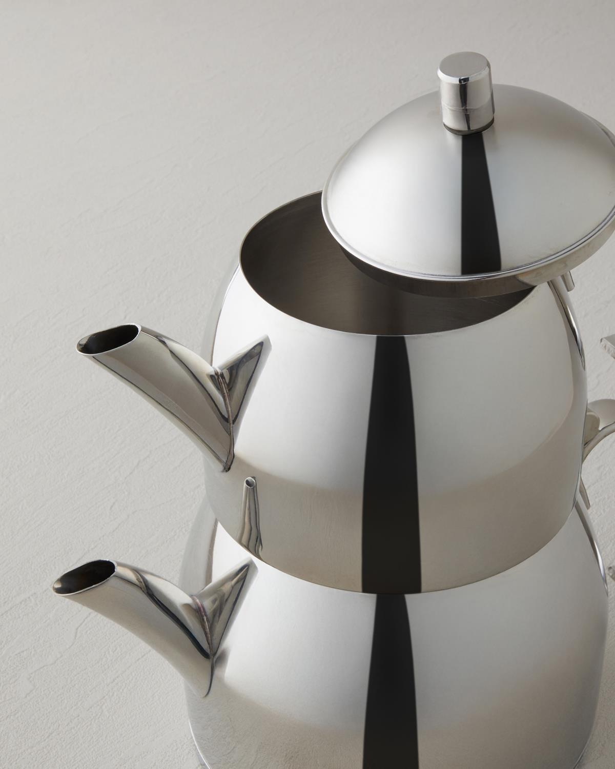 Lumos Çelik Çaydanlık 1,3 – 2,25 Lt Silver