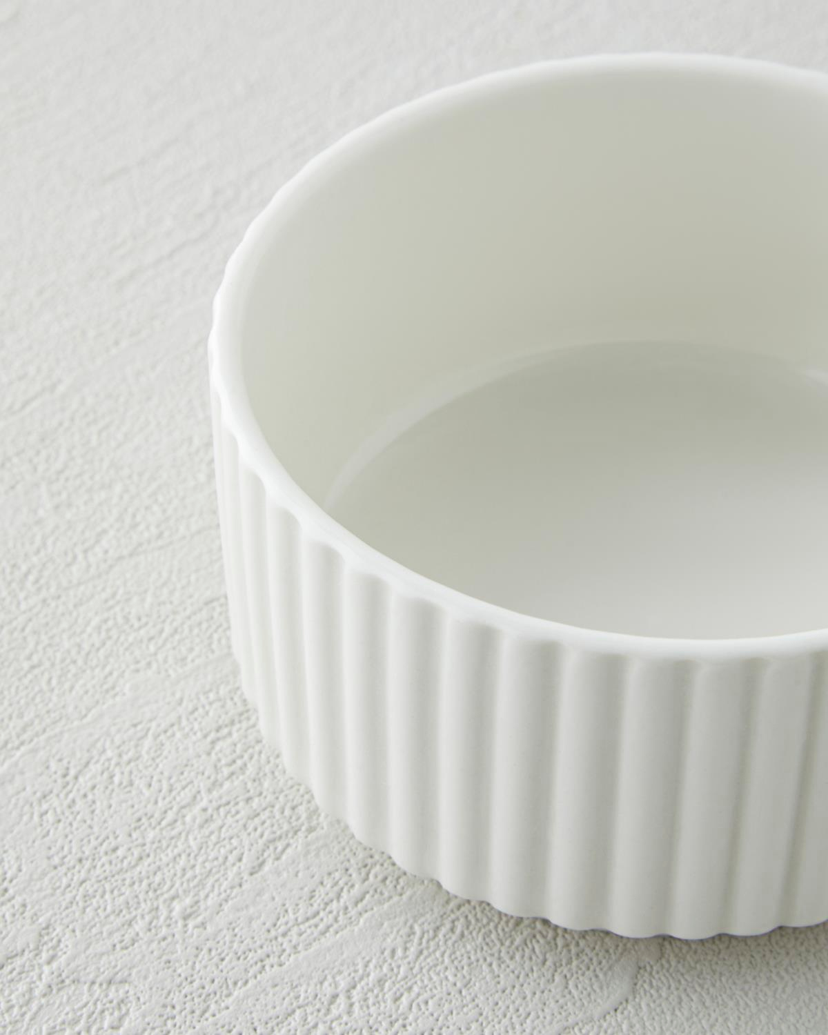 Lunara Porselen Çerezlik 10 cm Beyaz