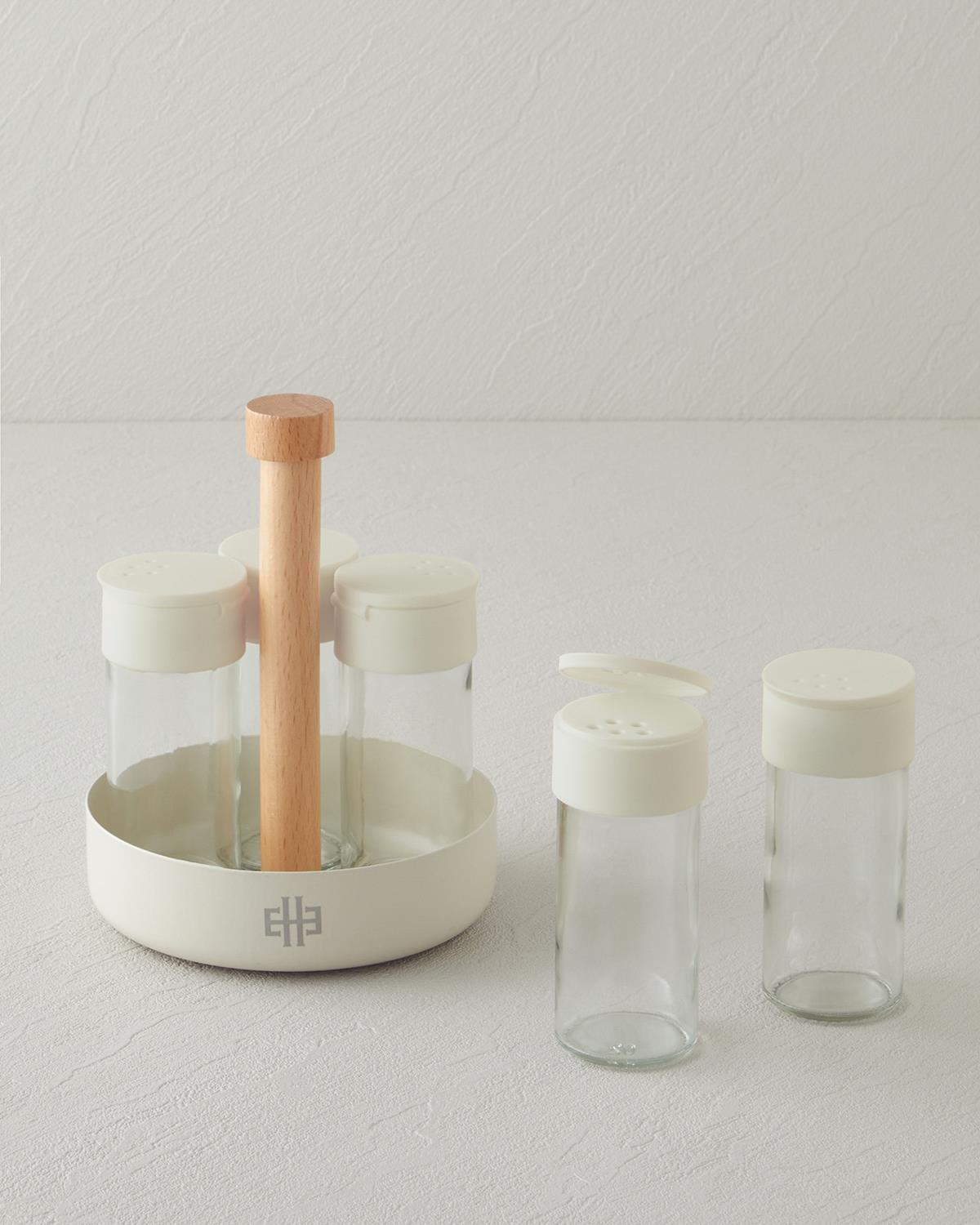 Mario Cam 6 Parça Baharatlik 13x13 cm Krem