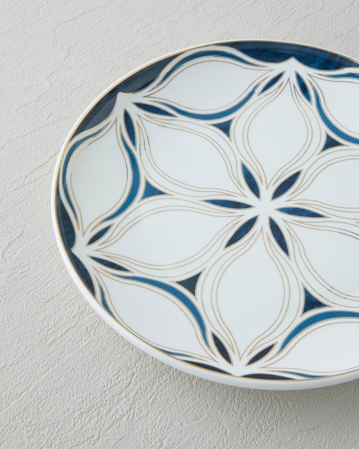 Marvelous Bone Porselen Yemek Takımı 54 Parça 12 Kişilik Lacivert