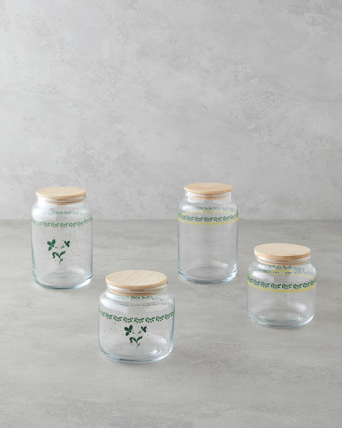 Melie Cam Kavanoz 970 ml Yeşil