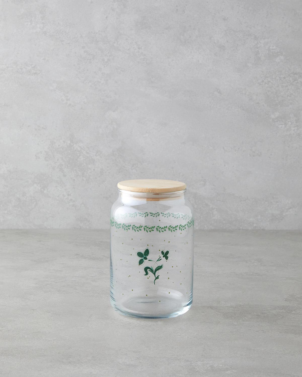 Melie Cam Kavanoz 970 ml Yeşil