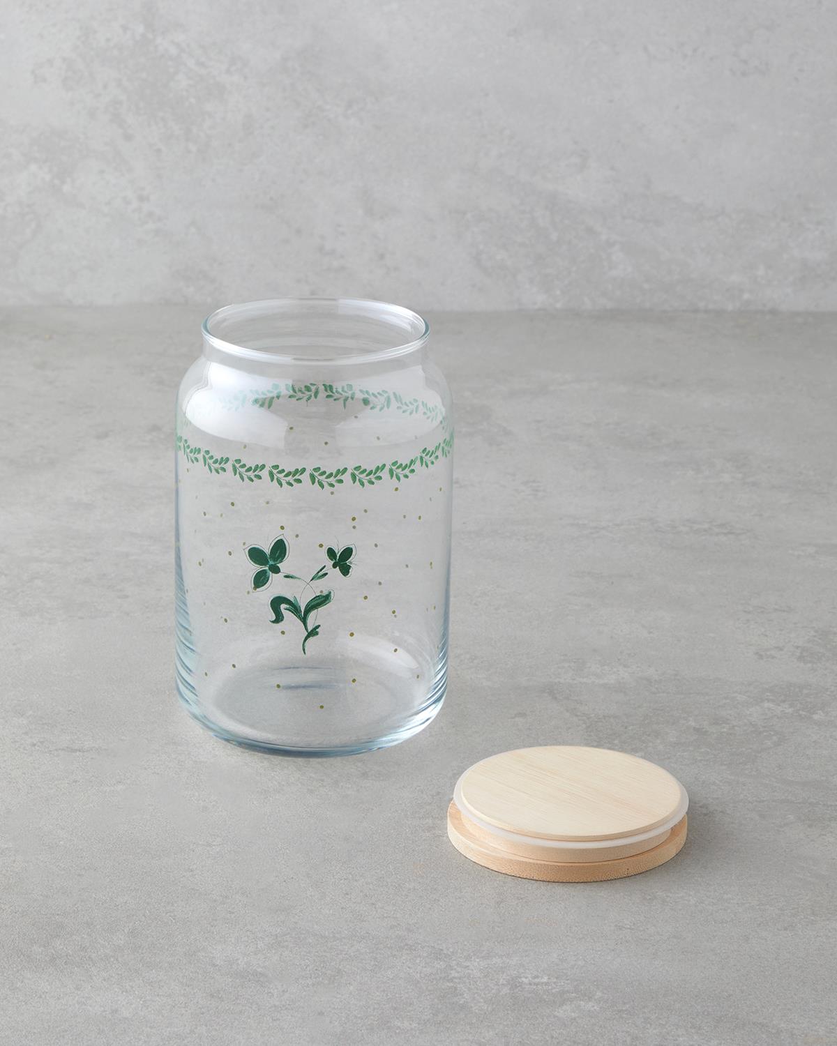 Melie Cam Kavanoz 970 ml Yeşil