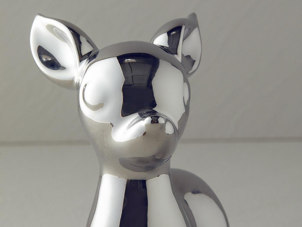 Merry Deer Seramik Biblo Silver