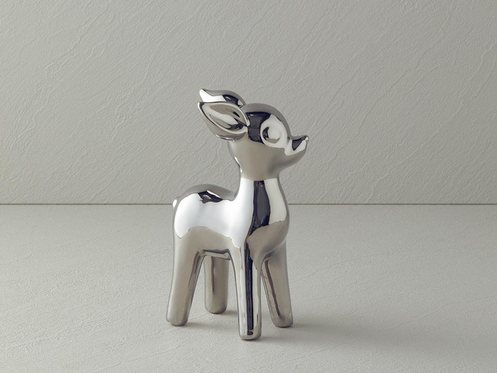 Merry Deer Seramik Biblo Silver