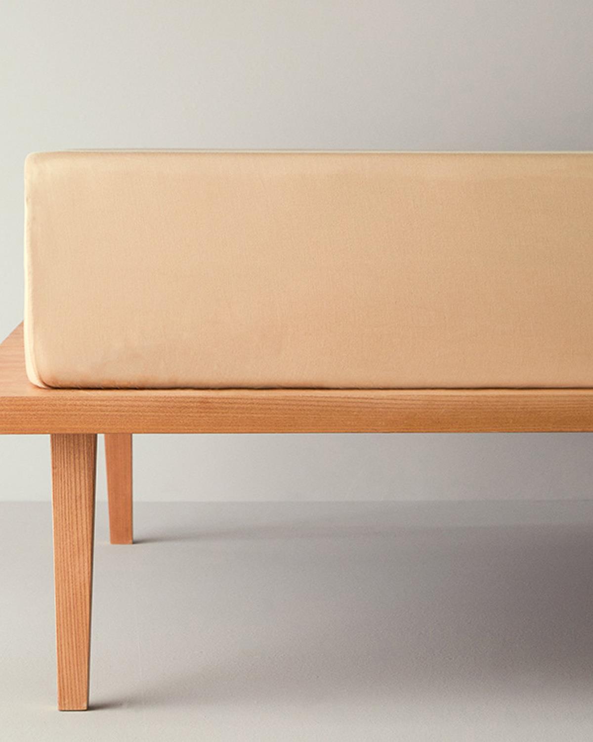 Micell Pamuk Saten Çift Kişilik Lastikli Çarşaf Gold