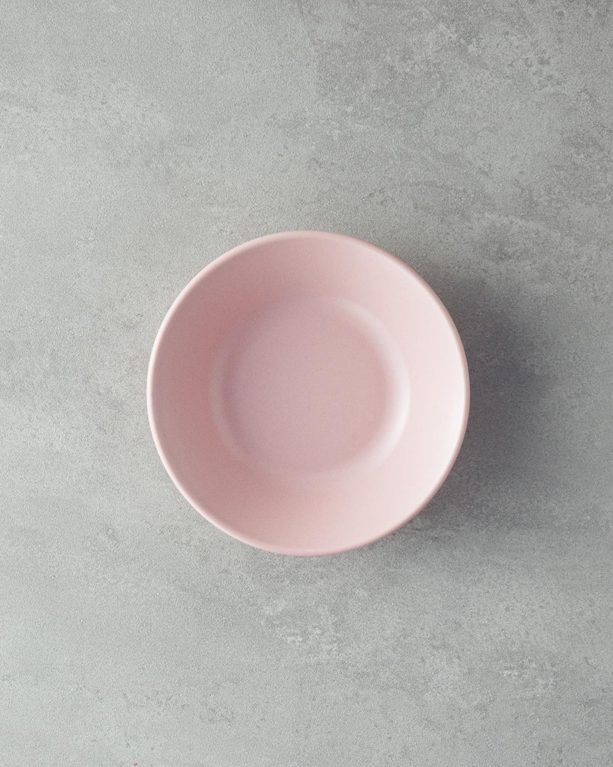 Mile Seramik Çukur Tabak 18 cm Pembe