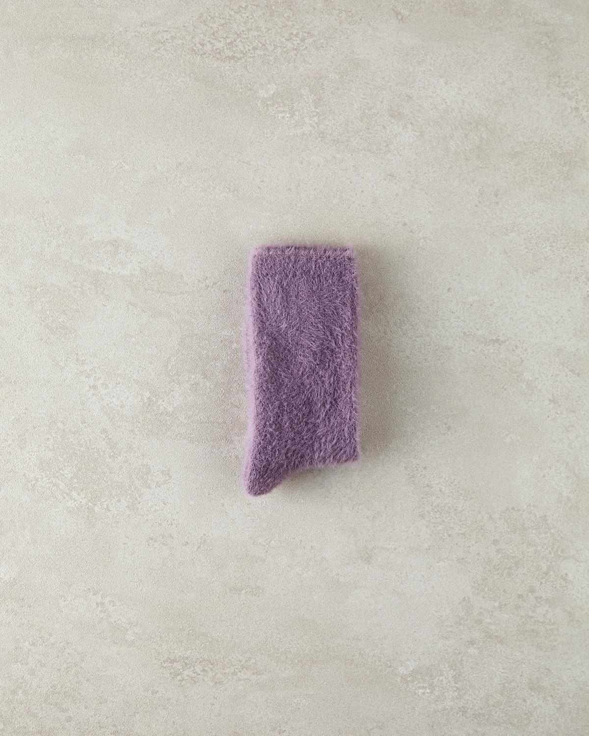 Miny Kadın Peluş Çorap Mürdüm
