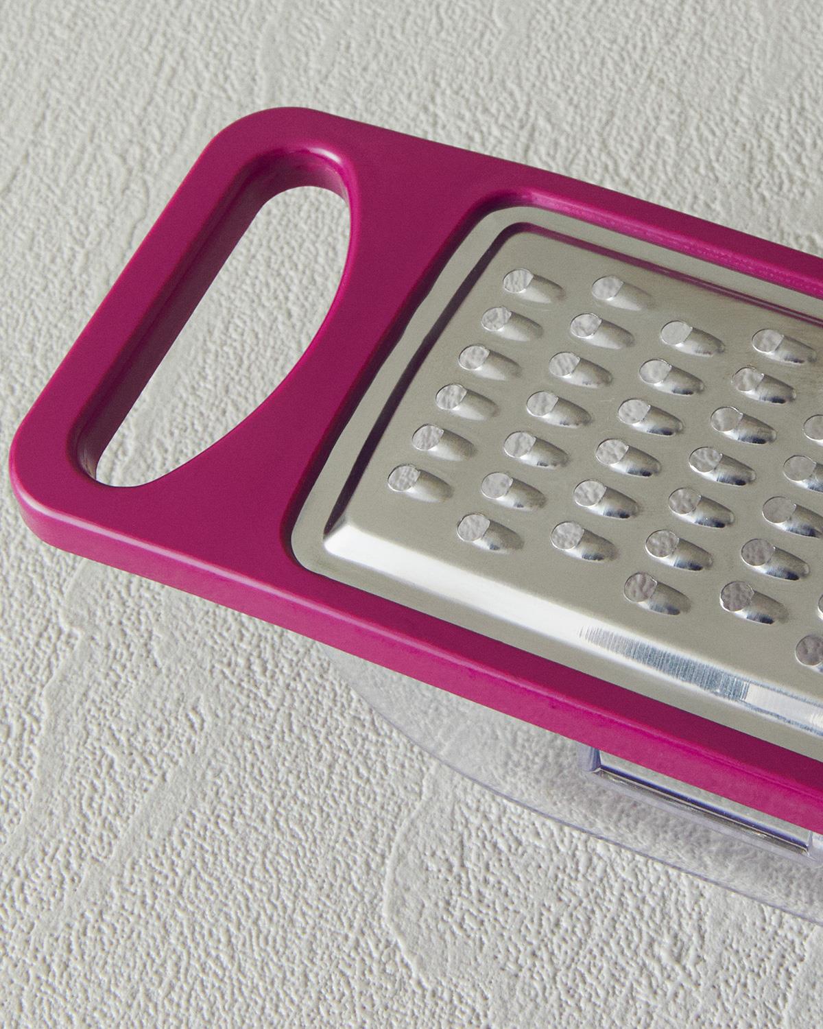 Miny Plastik Hazneli Rende Pembe