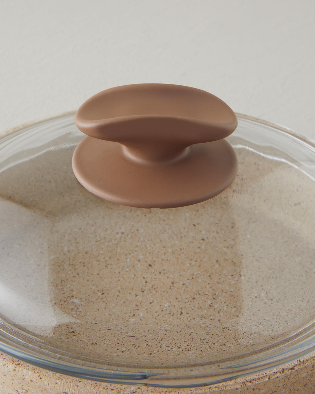 Mocha Alüminyum Mini Tencere 22 cm Kahverengi