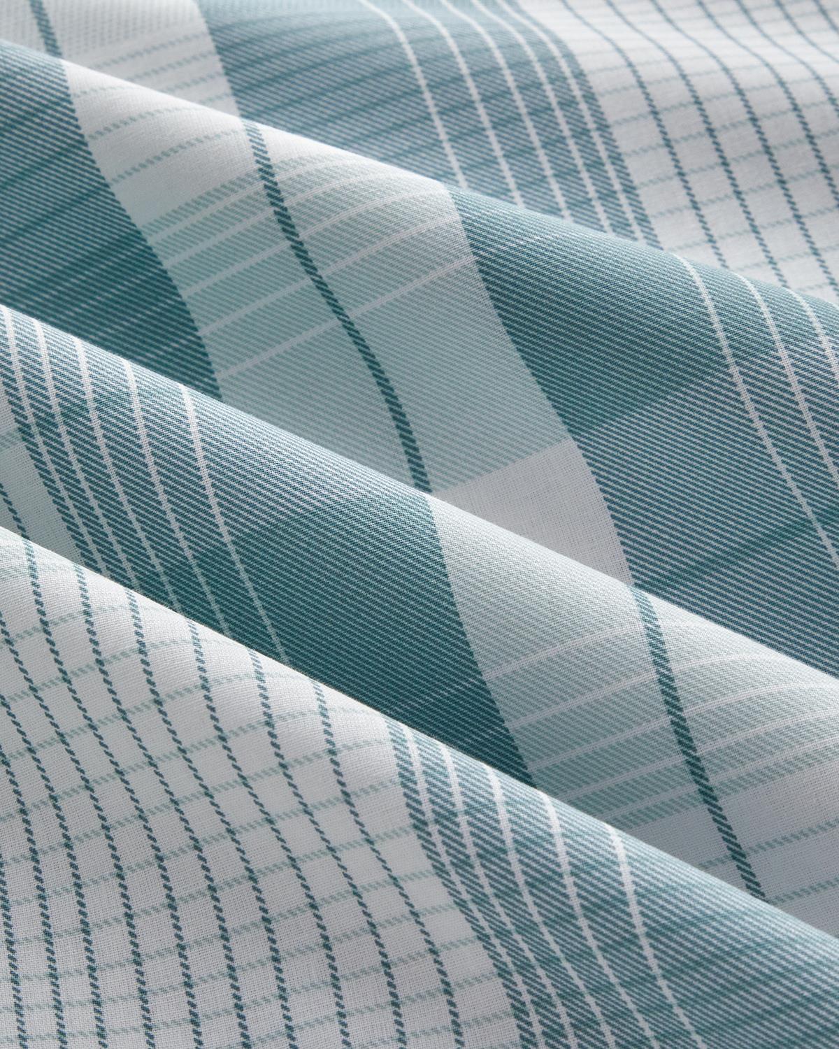 Modern Check Pamuklu Çift Kişilik Nevresim Seti 200x220 cm Yeşil