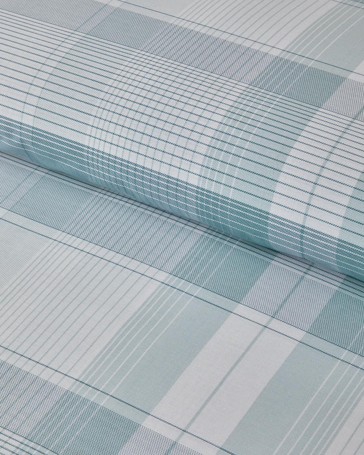 Modern Check Pamuklu Çift Kişilik Nevresim Seti 200x220 cm Yeşil