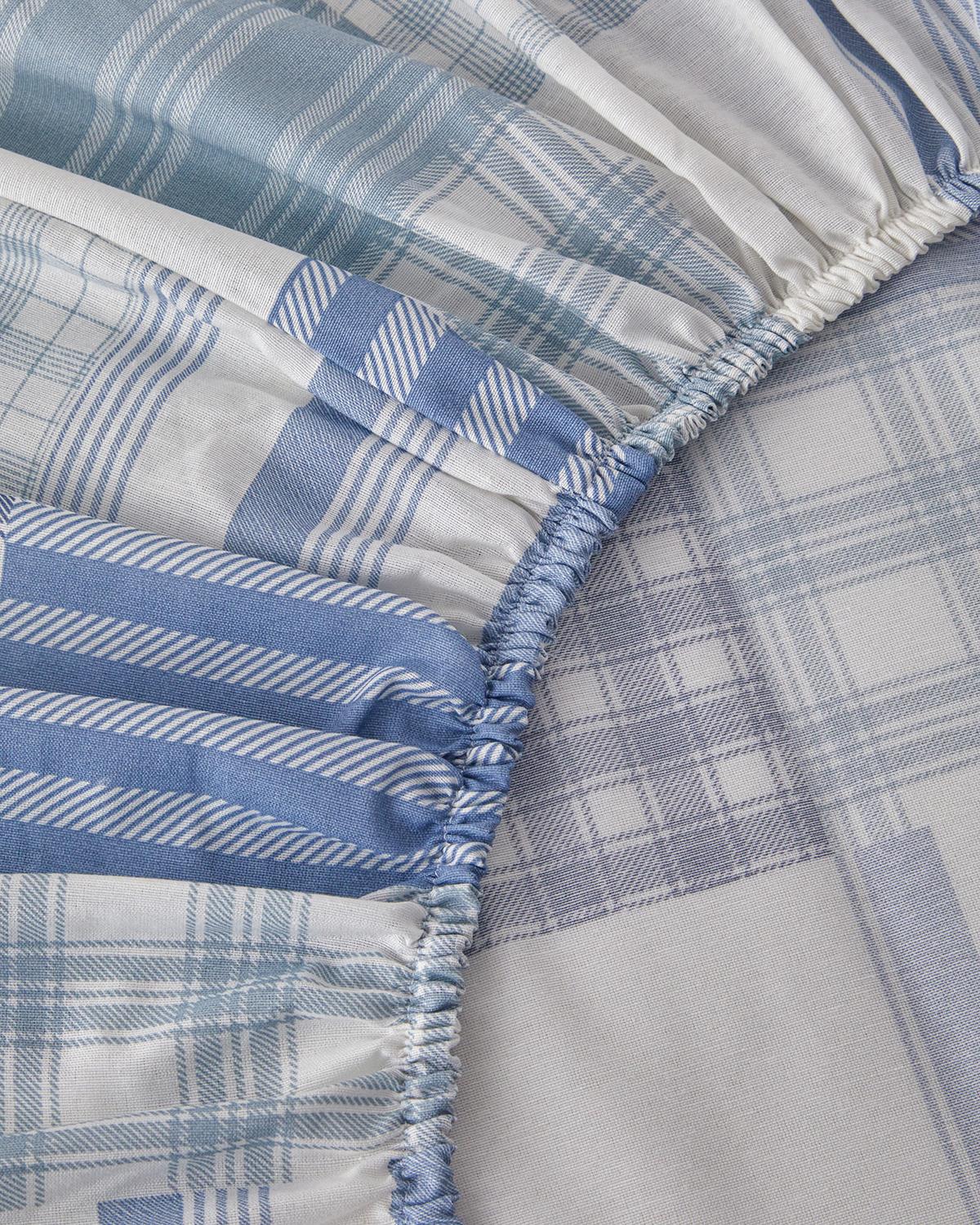 Modern Plaids Soft Tek Kişilik Pike Takımı 150x220 cm Mavi