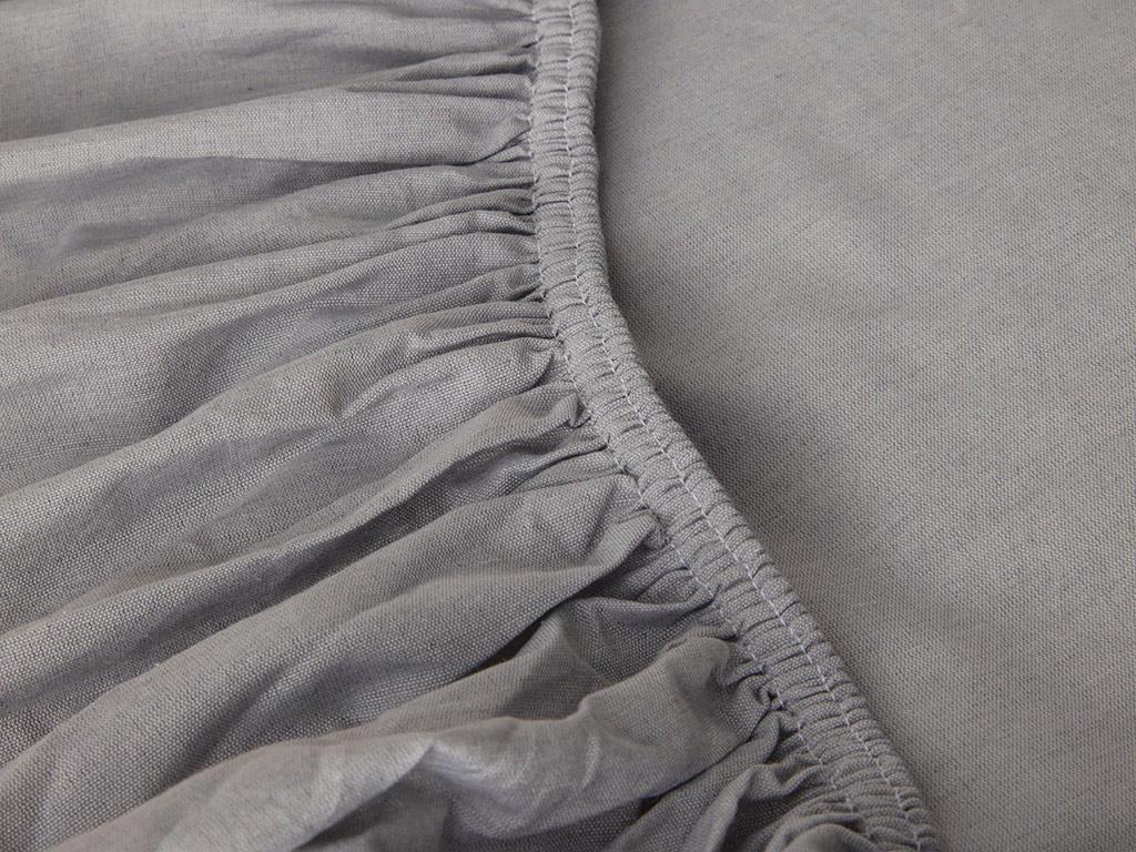 Modern Stripe Polycotton Çift Kişilik Uyku Seti Antrasit