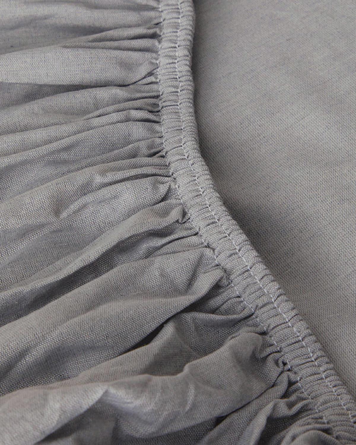 Modern Stripe Polycotton Tek Kişilik Uyku Seti Antrasit