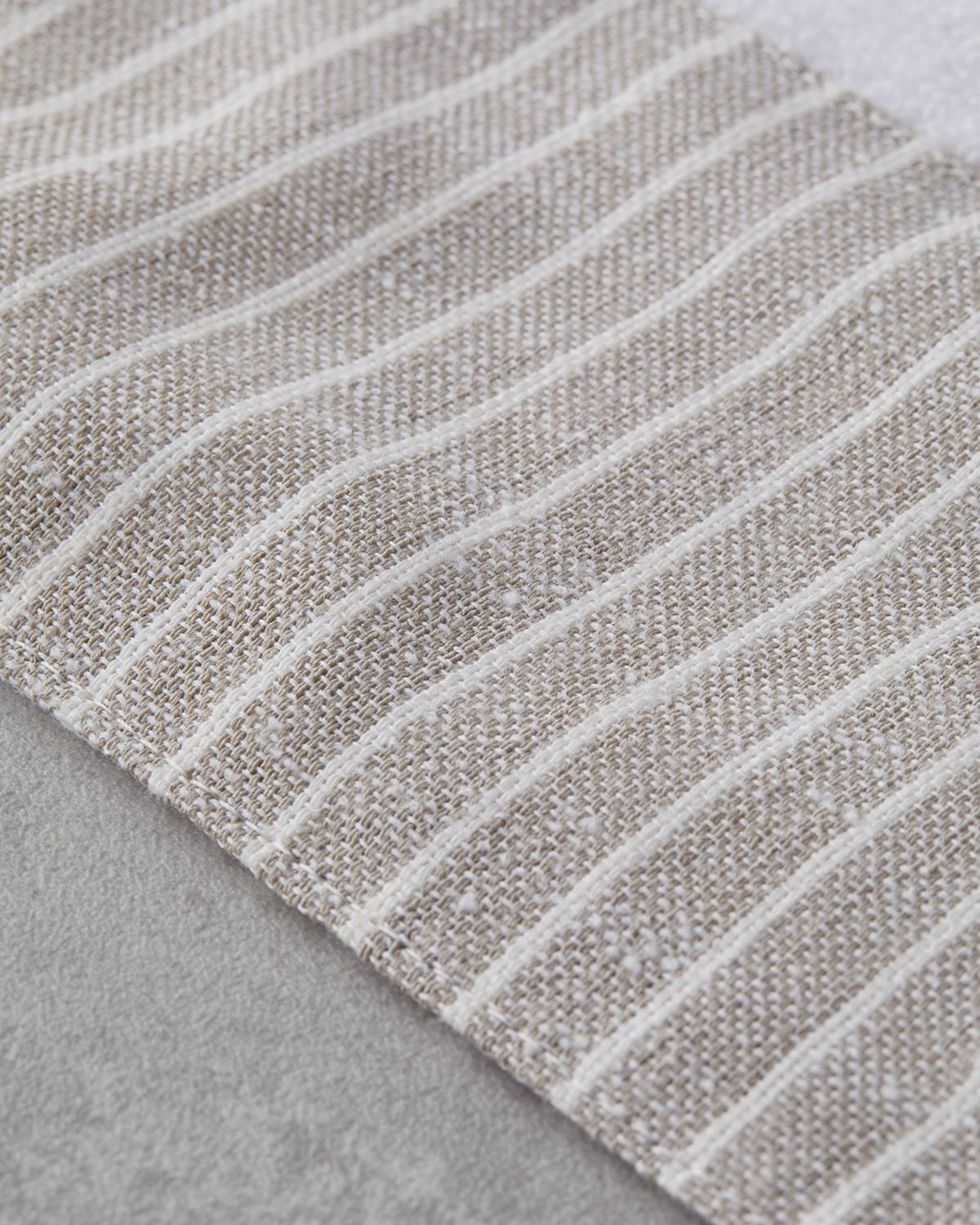 Natural Stripe Pamuklu El Havlusu 30x50 cm Beyaz