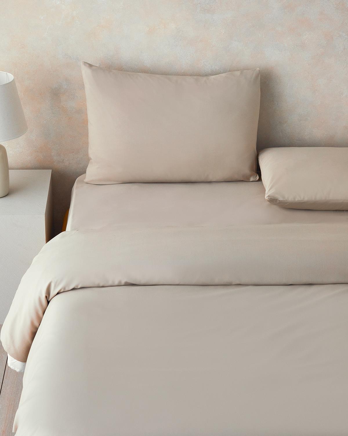 Nova Premium Soft Cotton Tek Kişilik Nevresim Takımı Bej