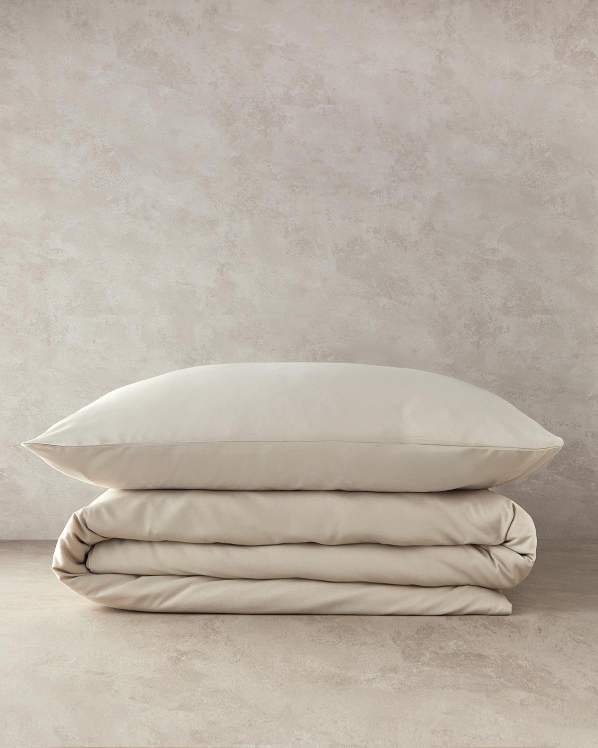 Nova Premium Soft Cotton Tek Kişilik Nevresim Takımı Bej