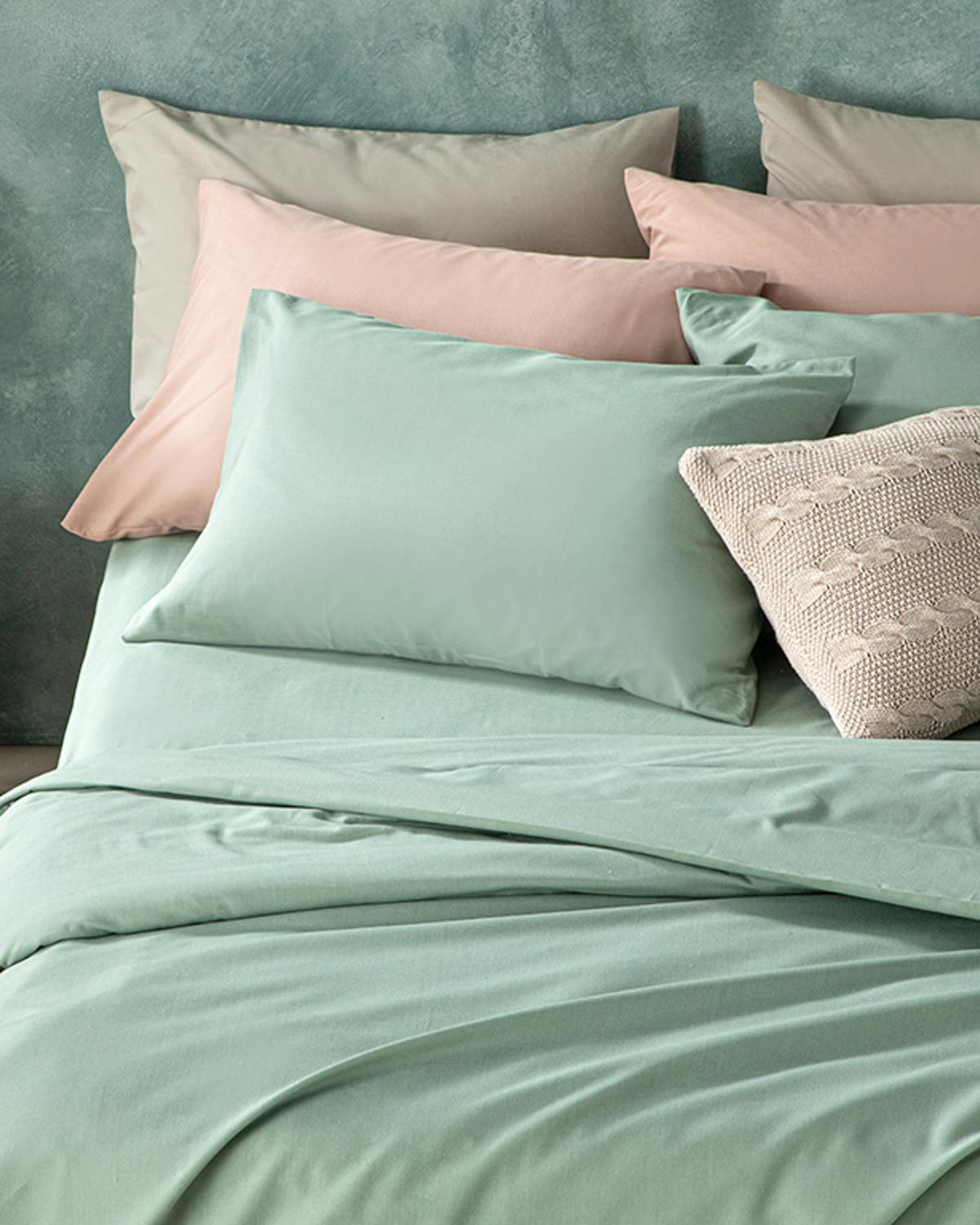 Novella Premium Soft Cotton Tek Kişilik Nevresim Takımı Seledon