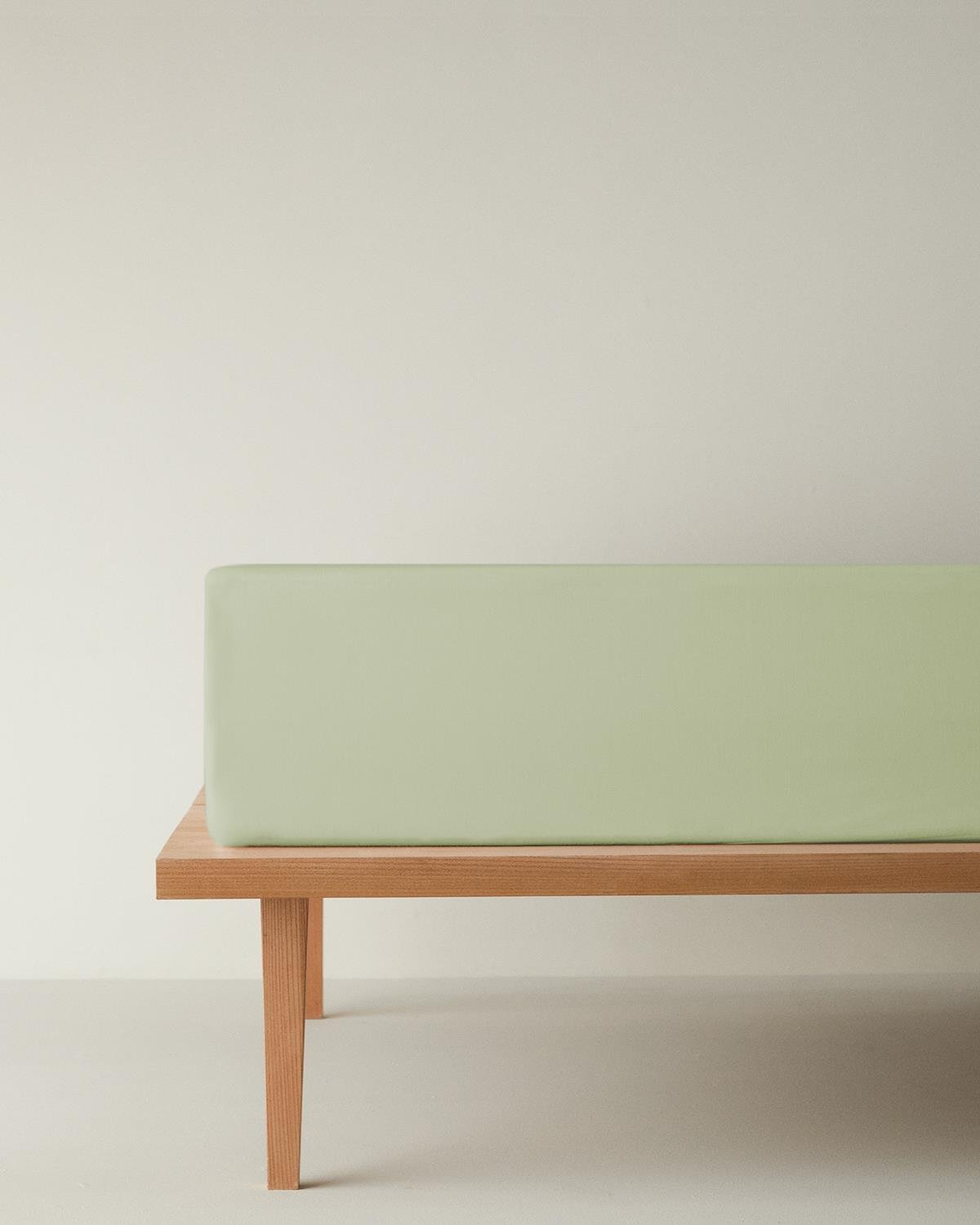 Novella Premium Soft Cotton Tek Kişilik Lastikli Çarşaf 100x200 cm Açık Yeşil
