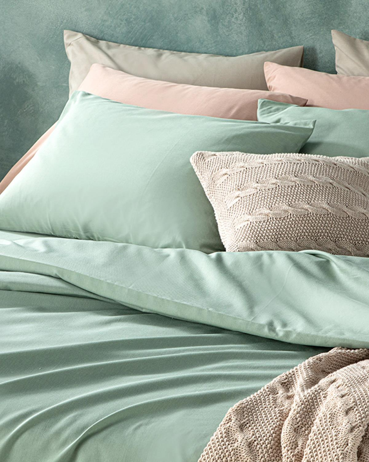 Novella Premium Soft Cotton Tek Kişilik Nevresim Takımı Seledon
