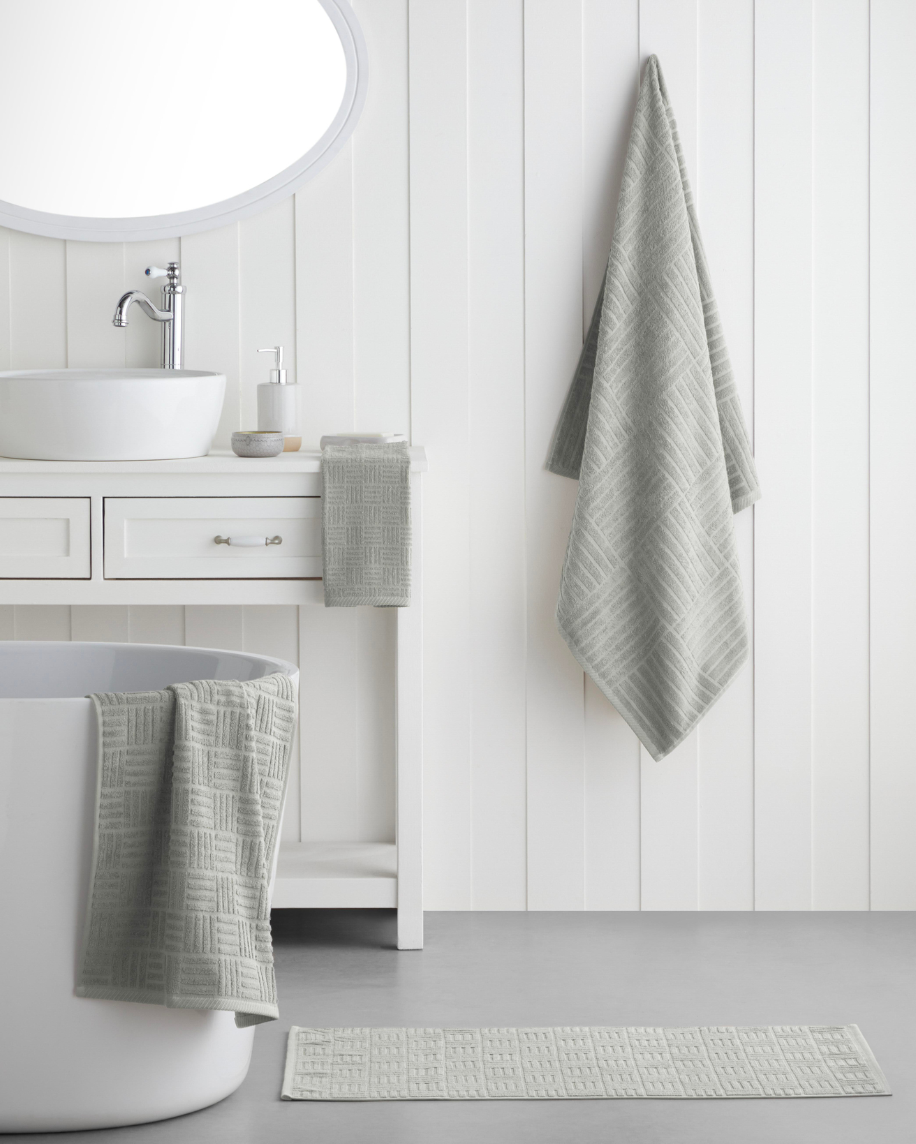 Panera Pamuk Banyo Havlusu 90x150 cm Sage