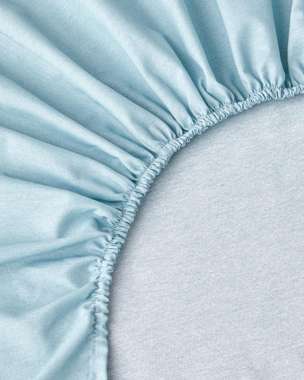 Parallel Patch Kolay Ütülenir Çift Kişilik Nevresim Takımı 200x220 cm Koyu Mavi-Seledon