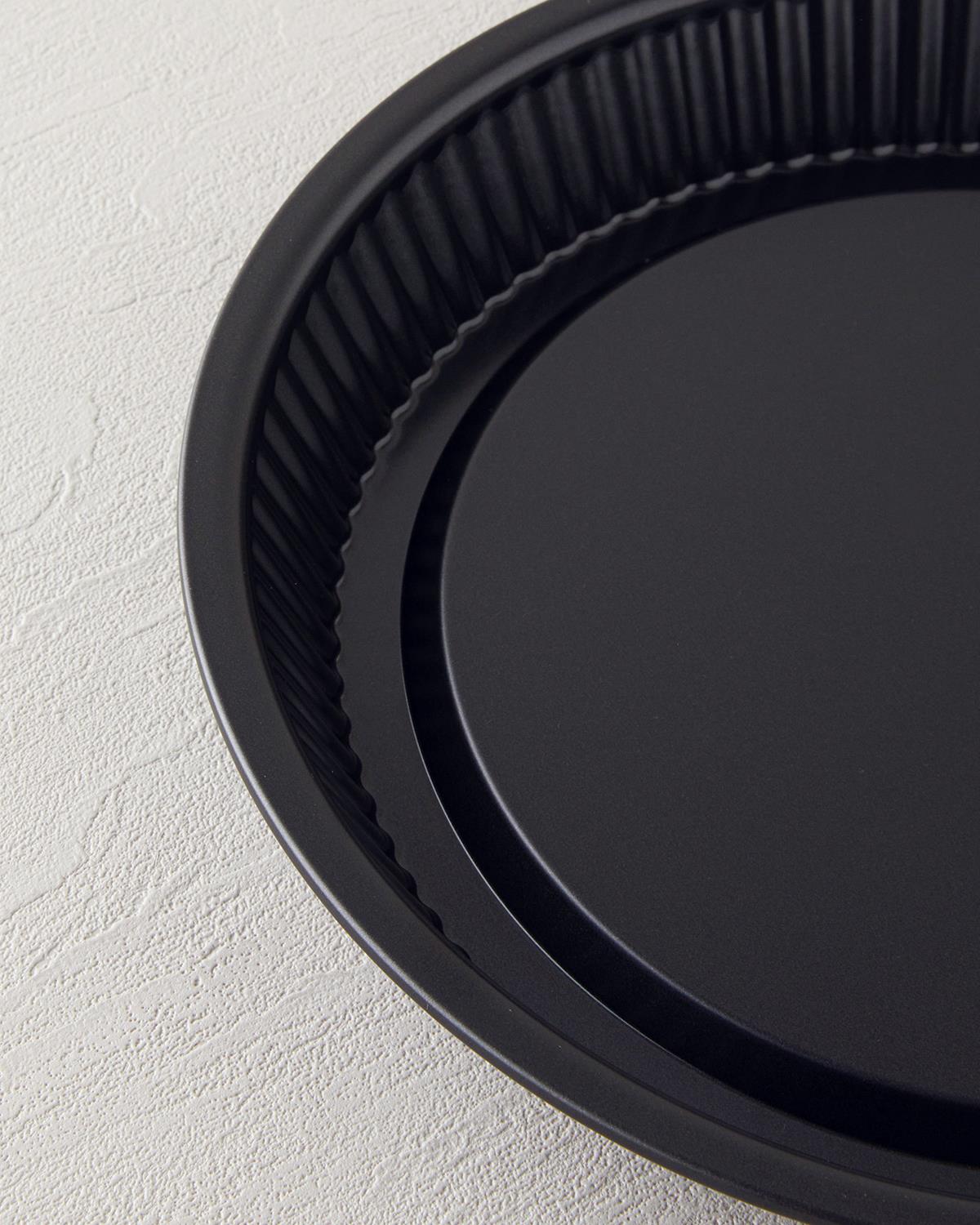 Patisserie Karbon Çelik Klasik 4 prç Kek Kalıbı 29,5x26x26x28 cm Siyah