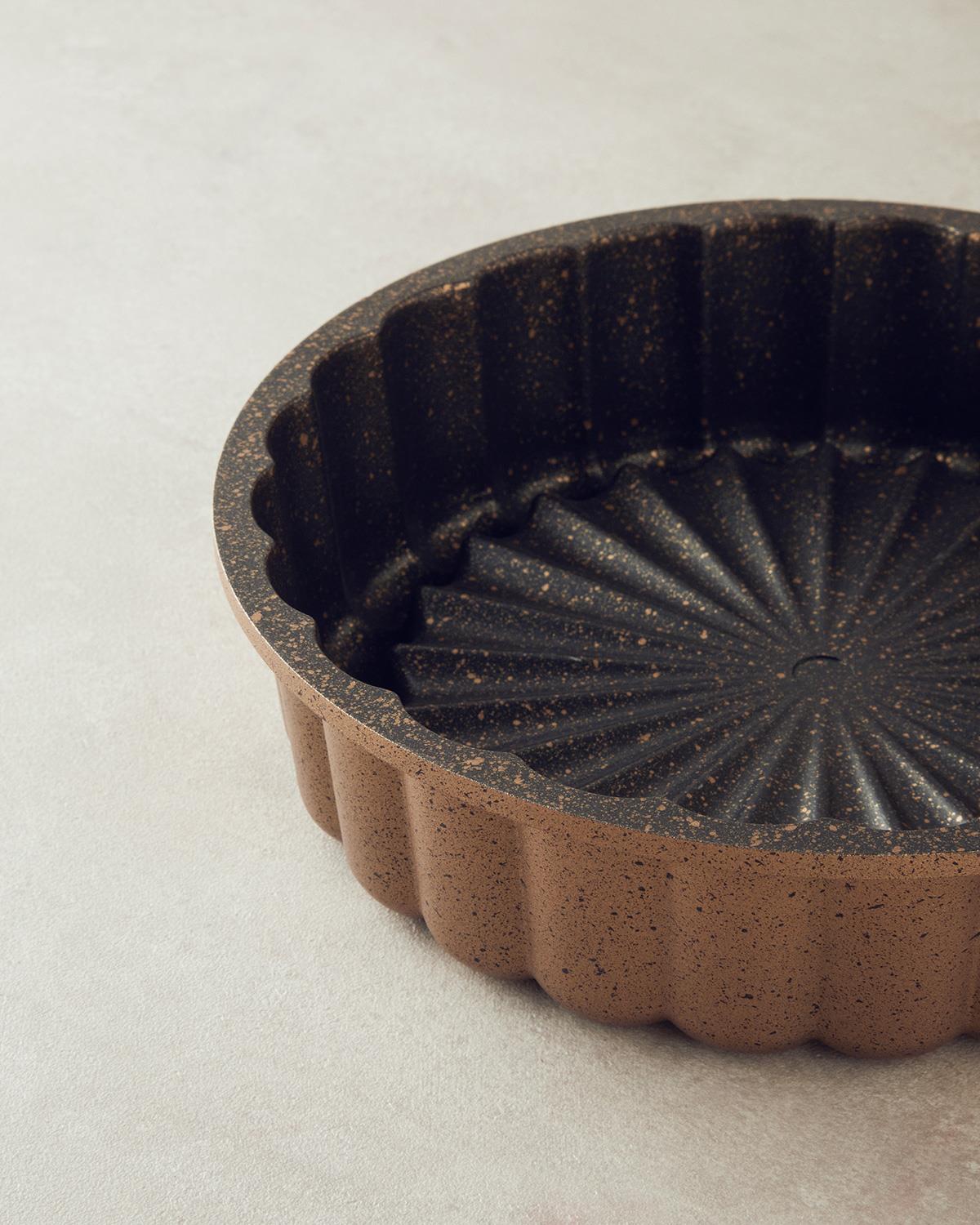 Patisserie Lena Alüminyum Döküm Kek Kalıbı Gold