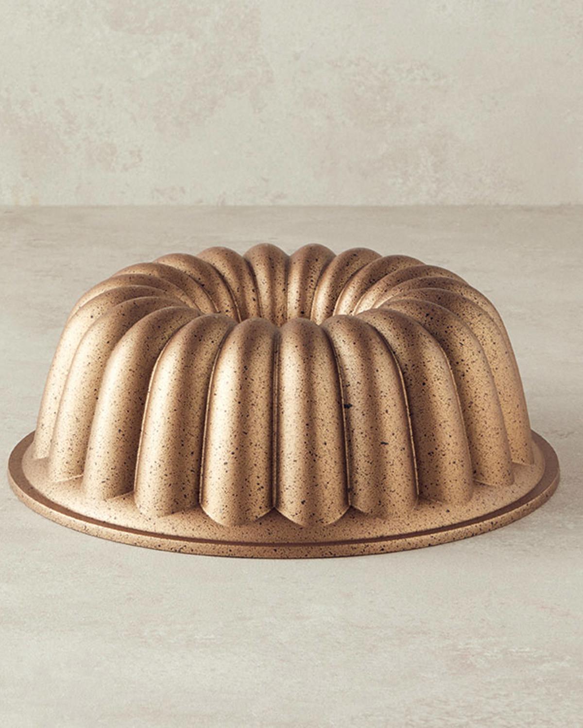 Patisserie Quinn Alüminyum Döküm Kek Kalıbı Gold