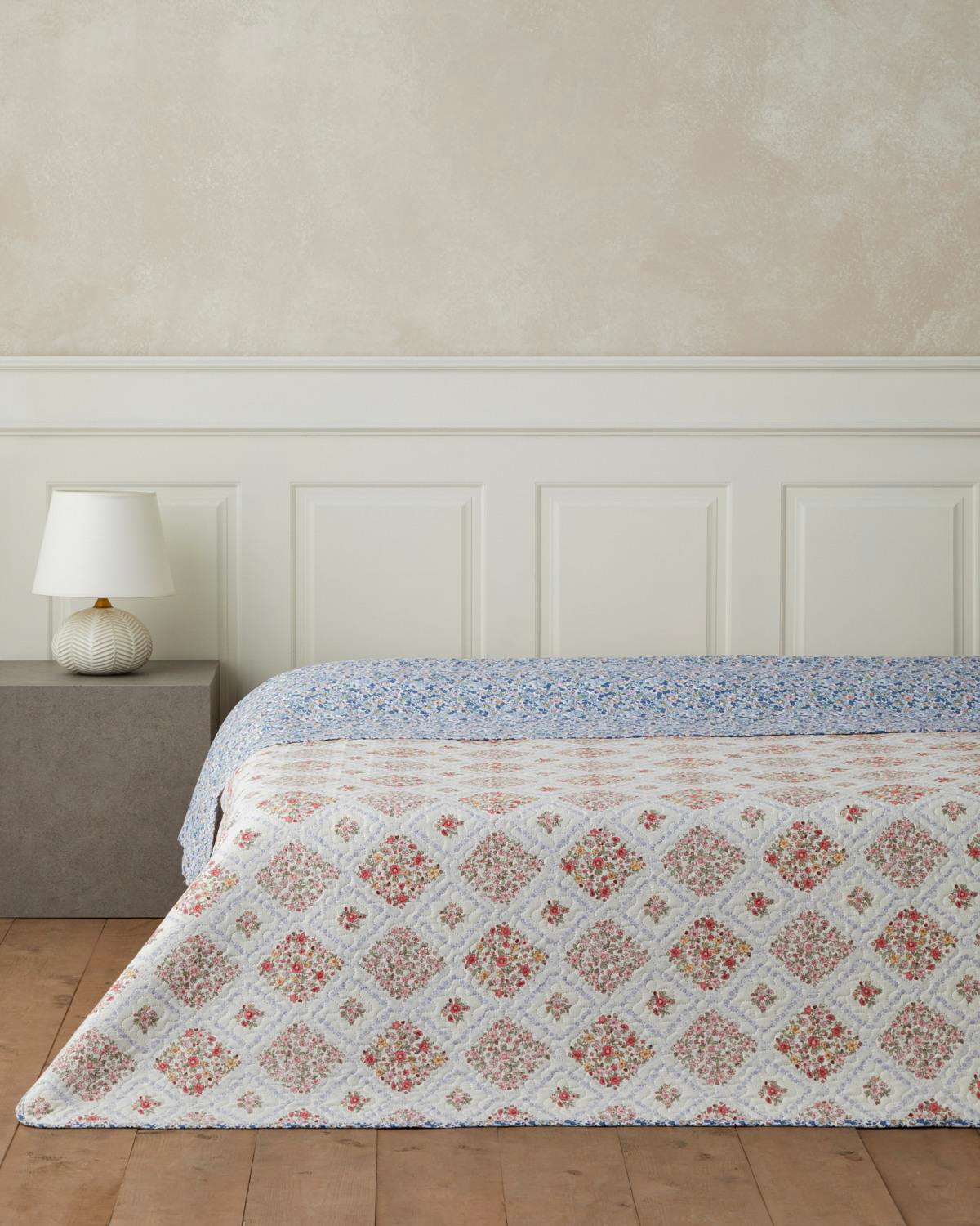 Penny Bloom King Size Çok Amaçlı Örtü 220x240 cm Mor