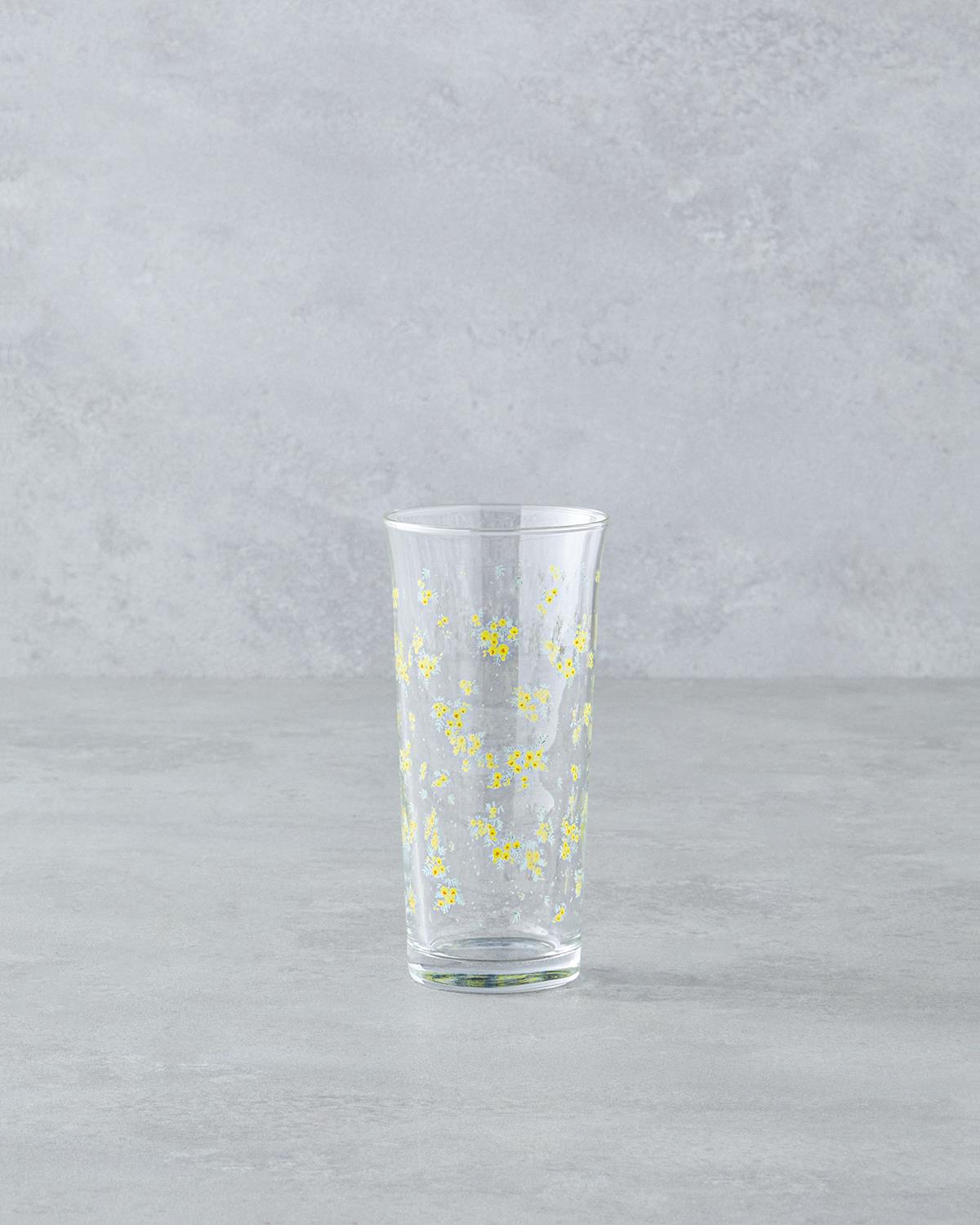 Petal Cam 3'lü Bardak 290 ml Sarı