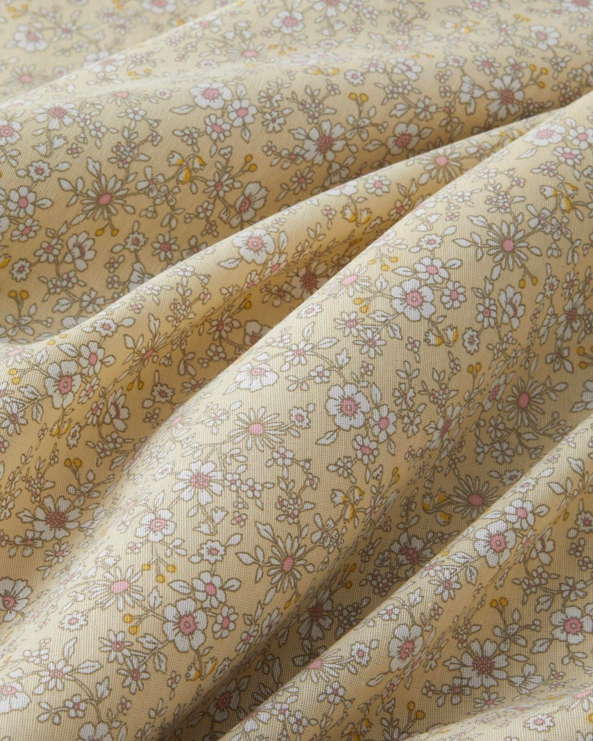 Petty Chic Kolay Ütülenir Tek Kişilik Nevresim Seti 160x220 cm Açık Sarı