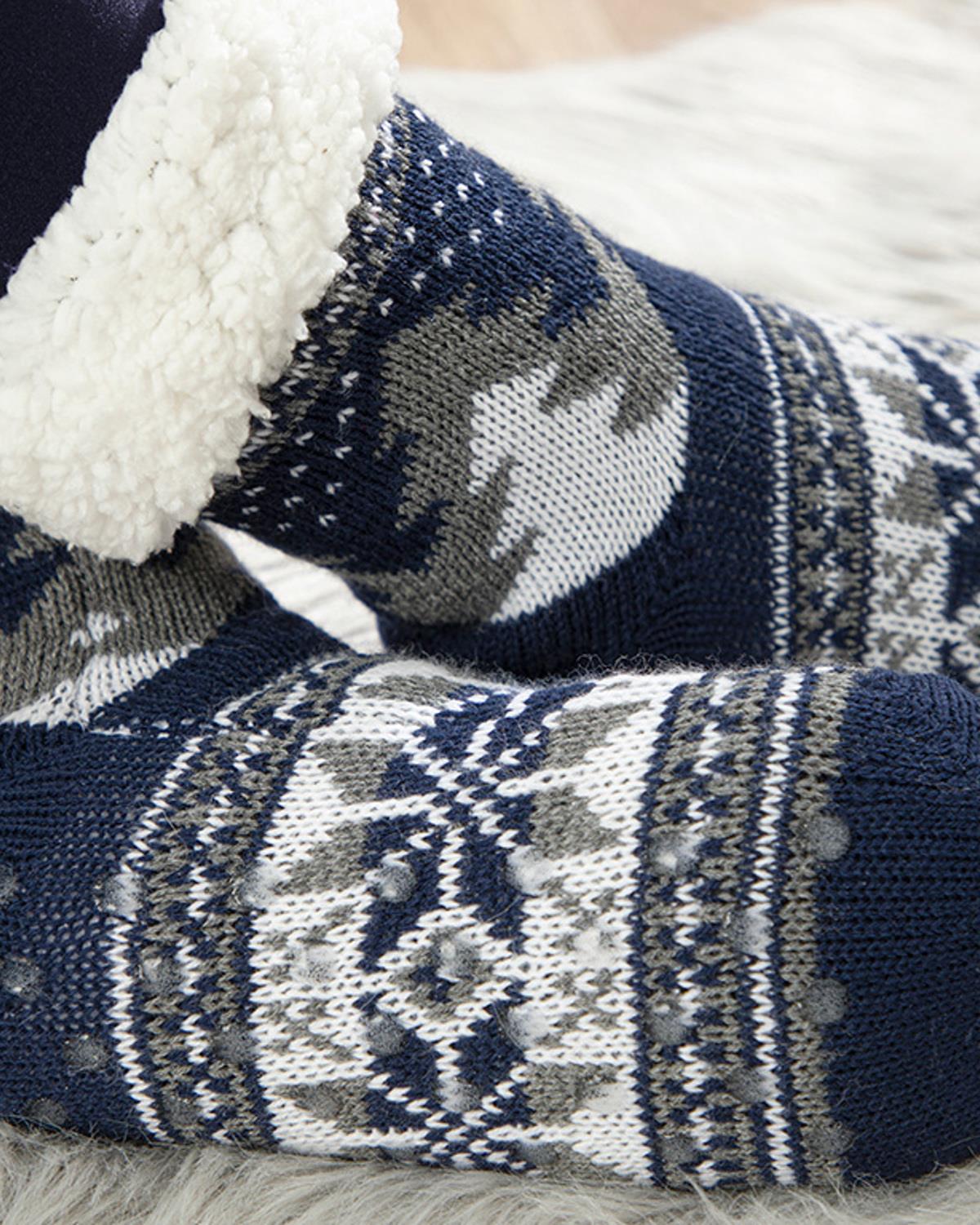 Pine Tree Triko Kadın Peluş Çorap 36-38 Lacivert