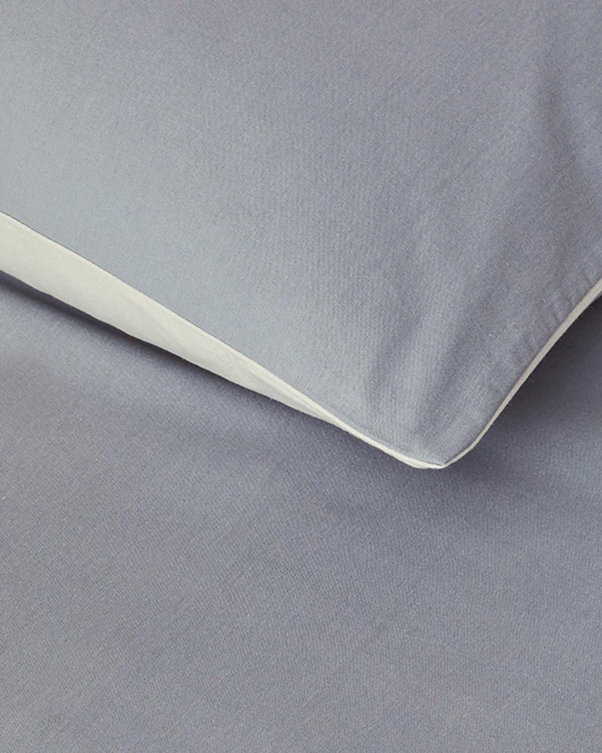 Placid Yıkamalı Pamuk King Size Nevresim Takımı Gri-Taş
