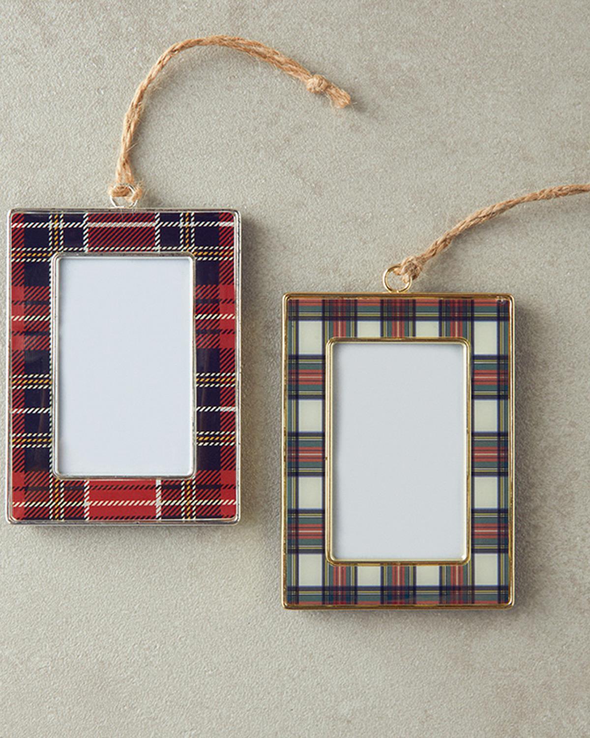 Plaid Çerçeveli Metal Askılı Aksesuar Yeşil