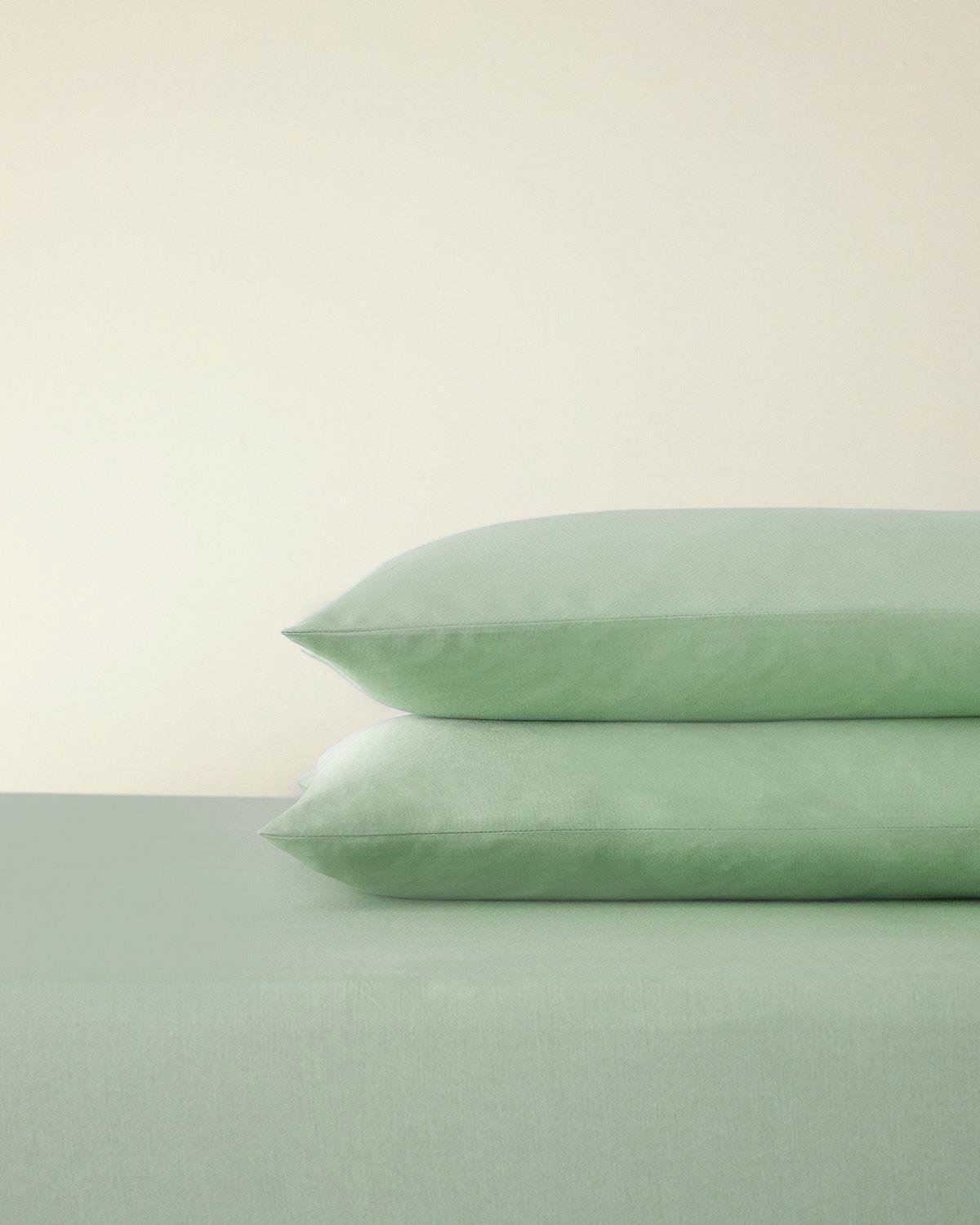 Plain Pamuk King Size Lastikli Çarşaf Tkm 180x200 cm Heritage Yeşili