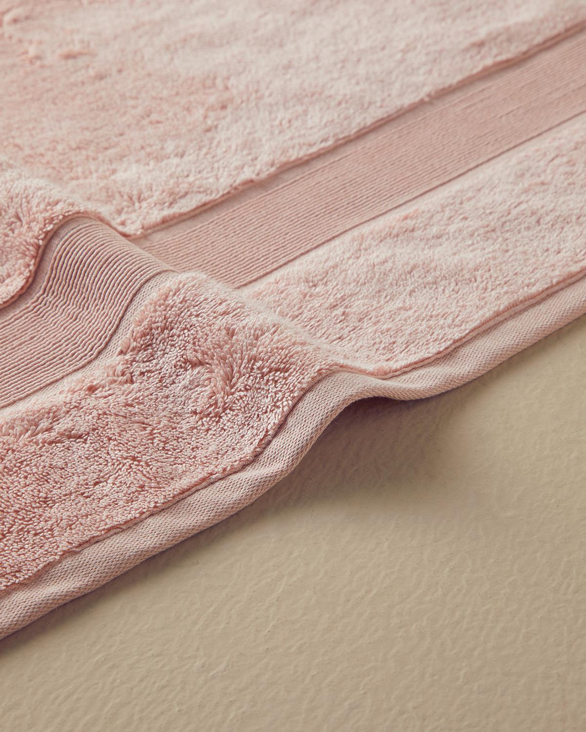 Poffy Soft-Premium Pamuklu Banyo Havlusu Pembe