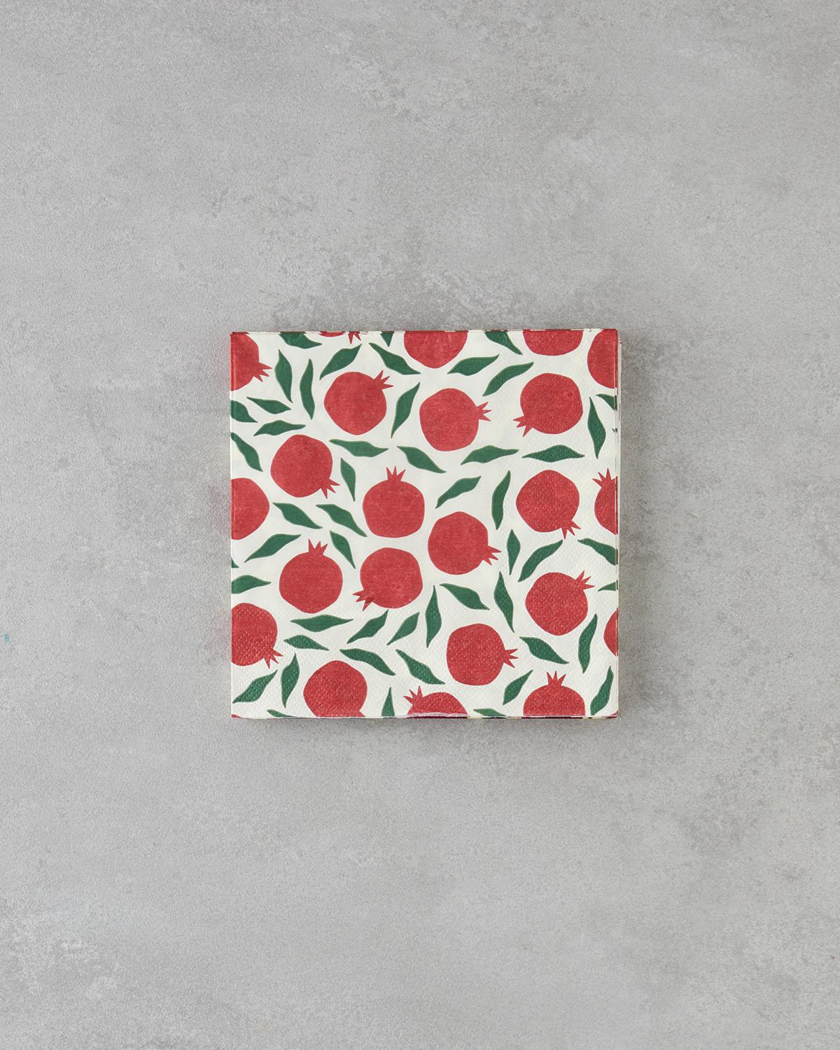 Pomberry Kağıt 20'li Kağıt Peçete 33x33 cm Kırmızı