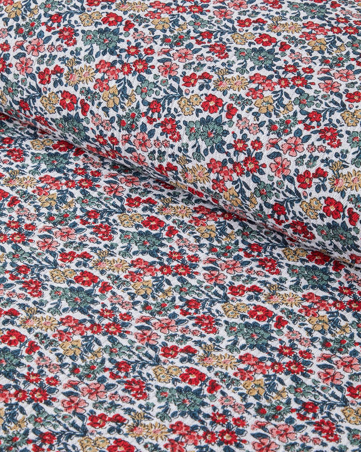 Posy Garden Baskılı Pamuklu Tek Kişilik Pike 150x220 cm Kırmızı