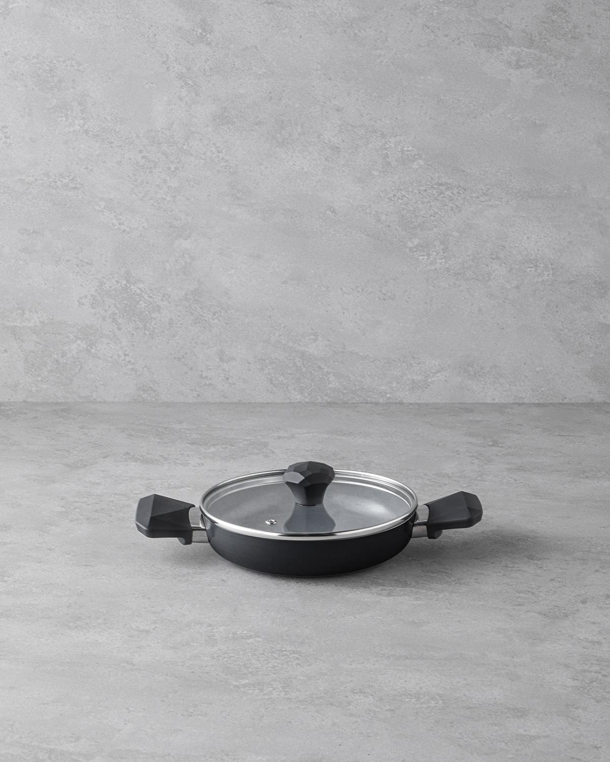 Prego CeraWell Kapaklı Sahan 20 cm Siyah