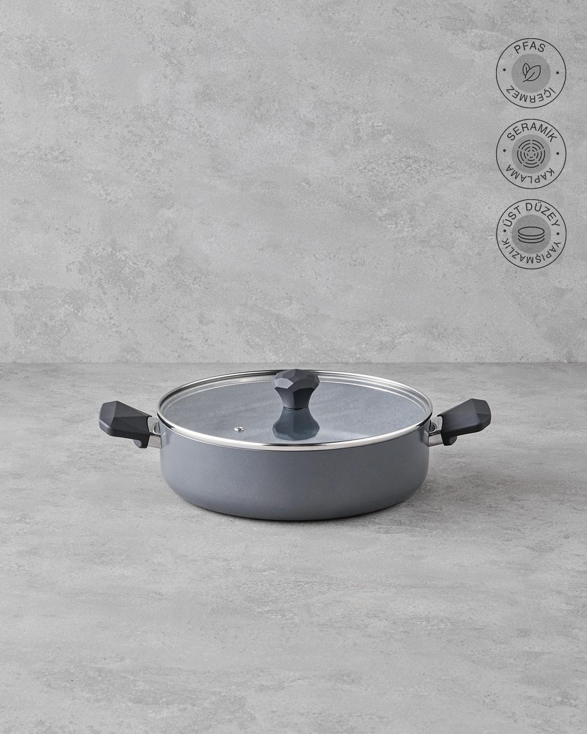 Prego CeraWell Tencere 26 cm Gri