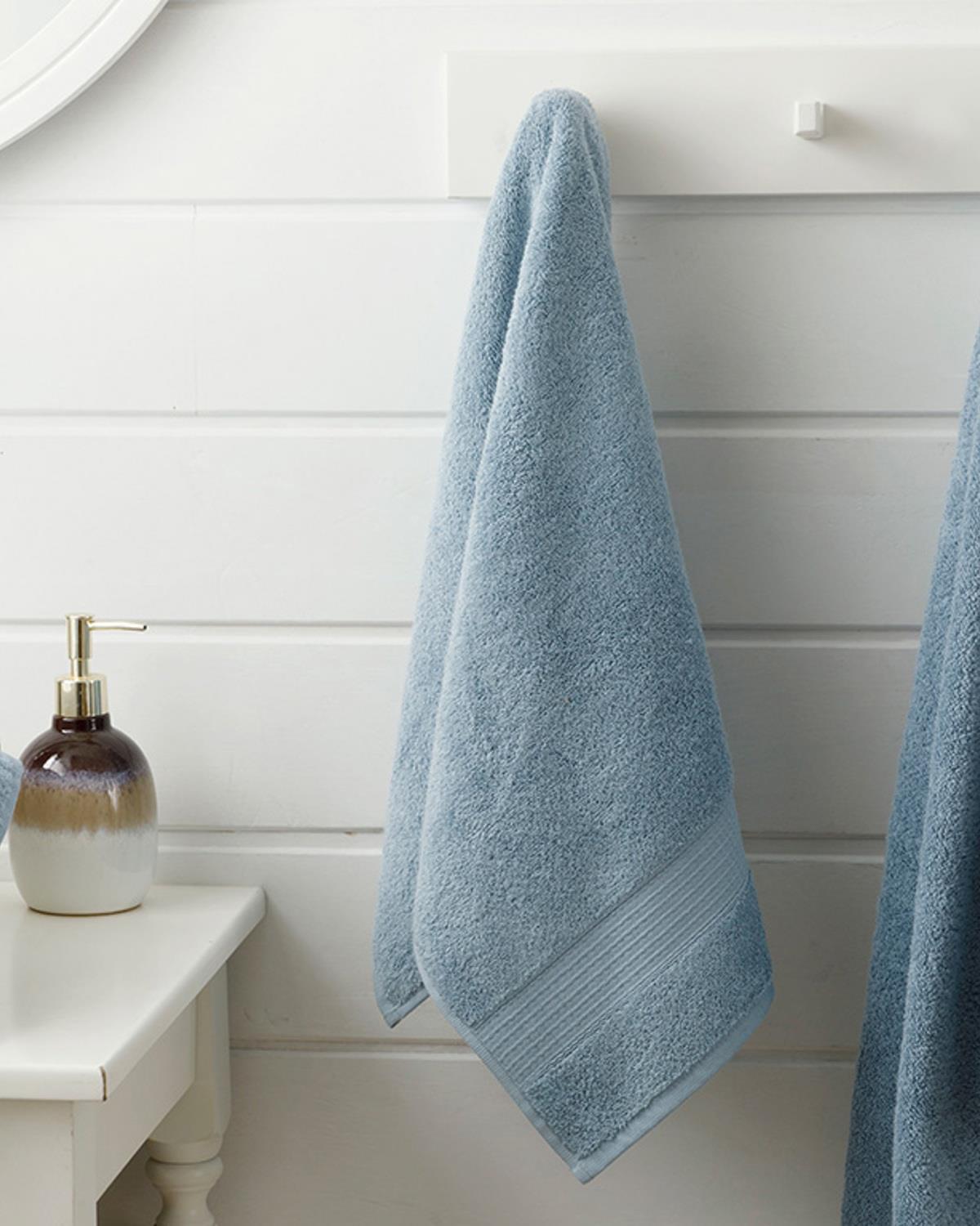 Pure Basic Banyo Havlusu Açık İndigo