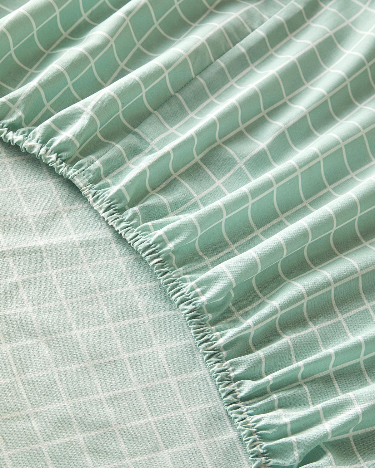 Pure Line Pamuklu Tek Kişilik Çocuk Las.Çarşaf Tkm 100x200 cm Seledon